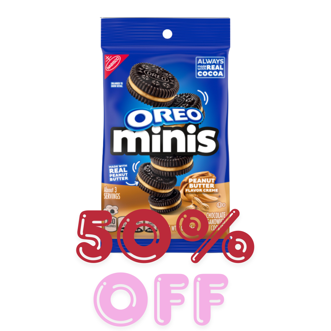 SPECIAL - Oreo Peanut Butter Mini's BIG BAG 3oz (85g) - 50% OFF