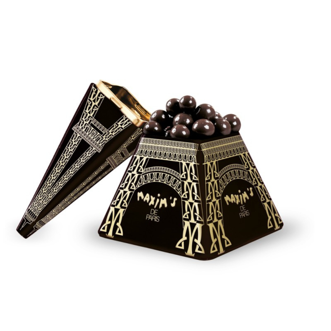 Maxim's Set of 2 mini Eiffel towers - Assorted chocolate pearls