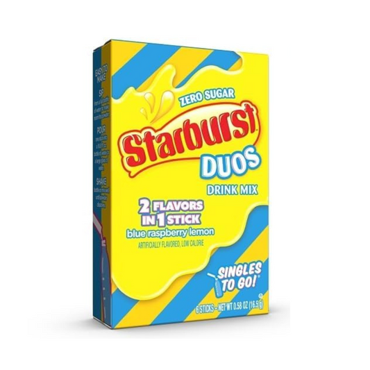 Starburst Duos Singles To Go - Blue Raspberry Lemon