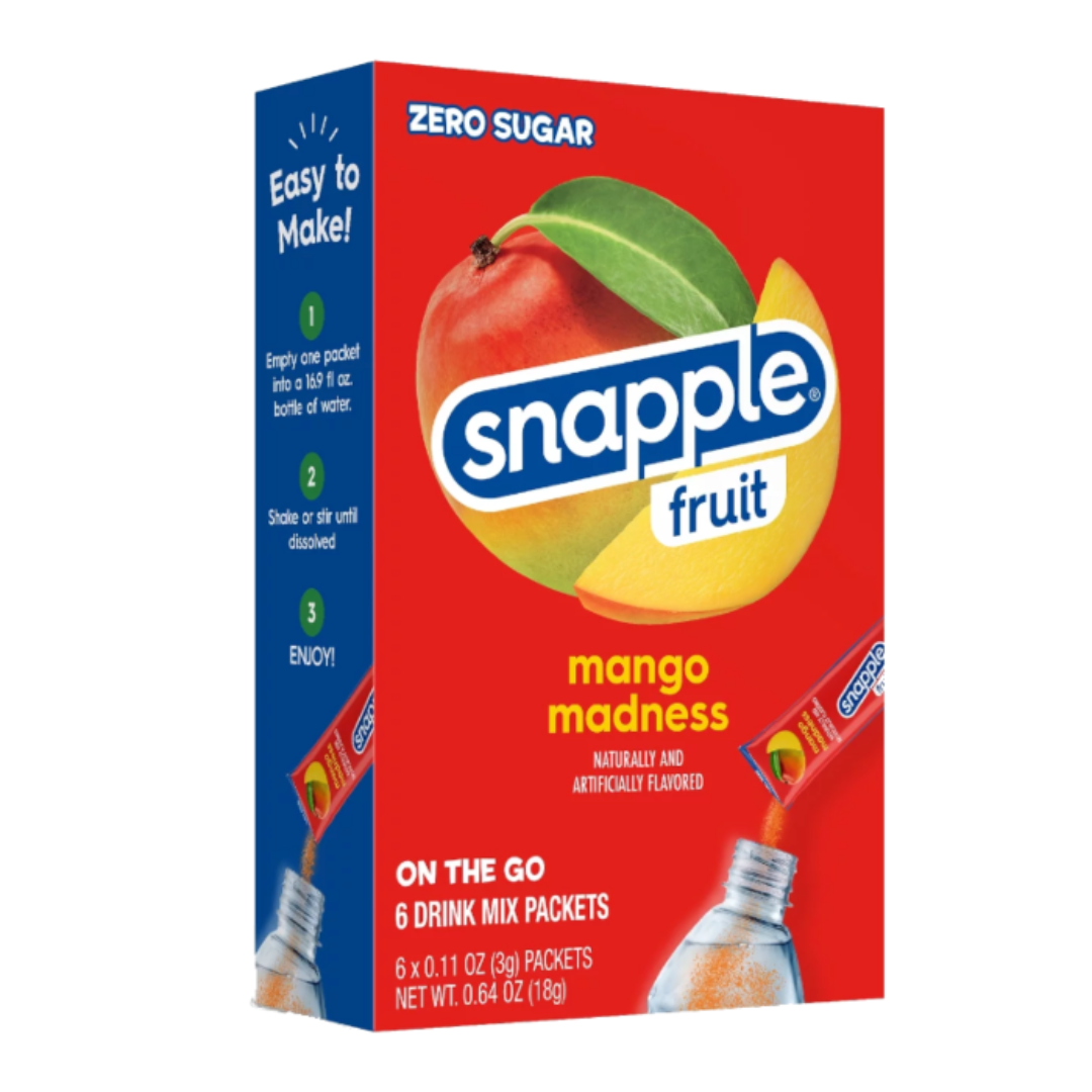 Snapple Fruit Singles To Go! Mango Madness 0.64oz (18g)