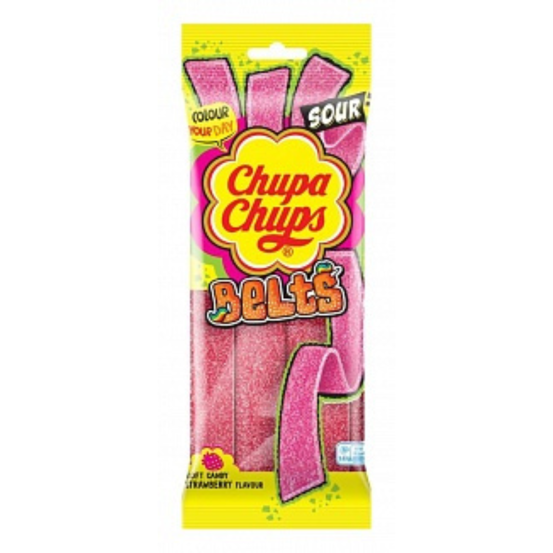 Chupa Chups Sour Belts Strawberry (90g)