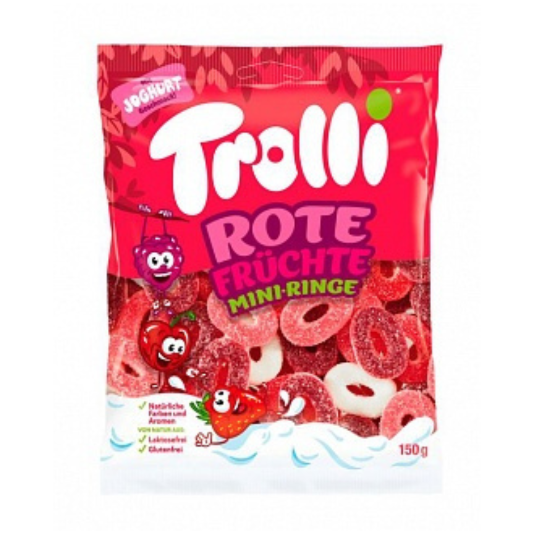 Trolli Mini-Ringe Rote Früchte (150g)
