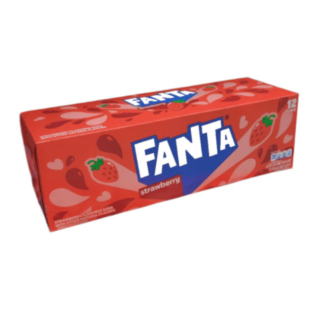 Fanta Strawberry (12 x 355ml) (Includes €1.80 DRS Fee)