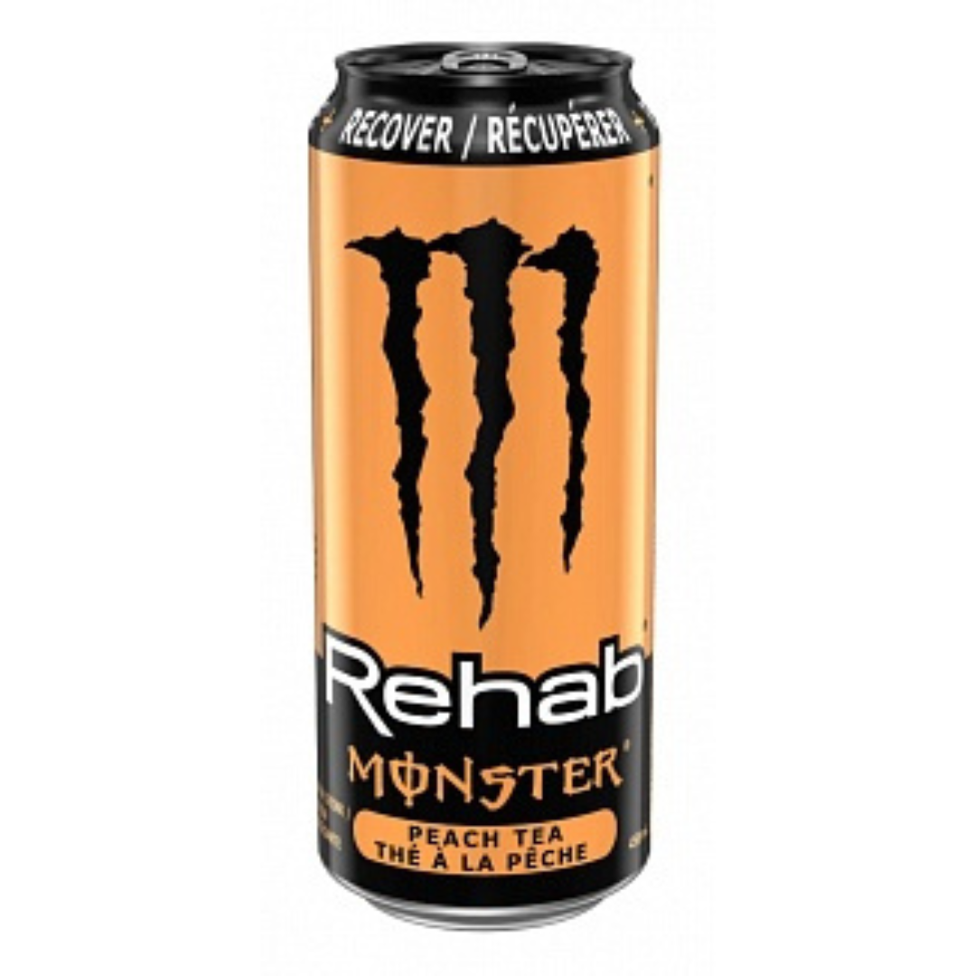 Monster Energy Rehab Peach Tea (458ml) - includes 15c DRS