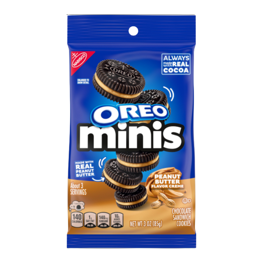 Oreo Peanut Butter Mini's BIG BAG 3oz (85g)