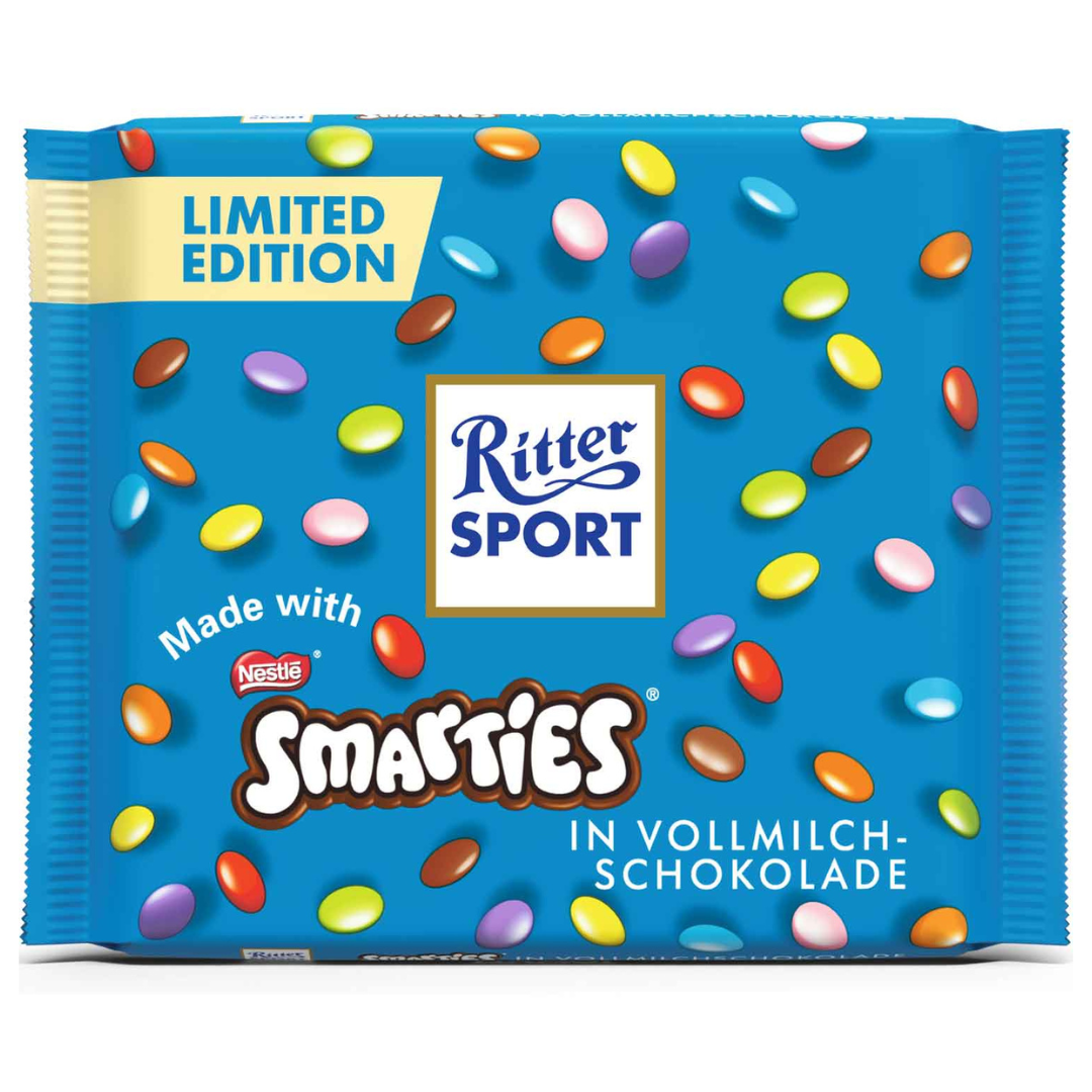 Ritter Sport Smarties Milk Chocolate 100g