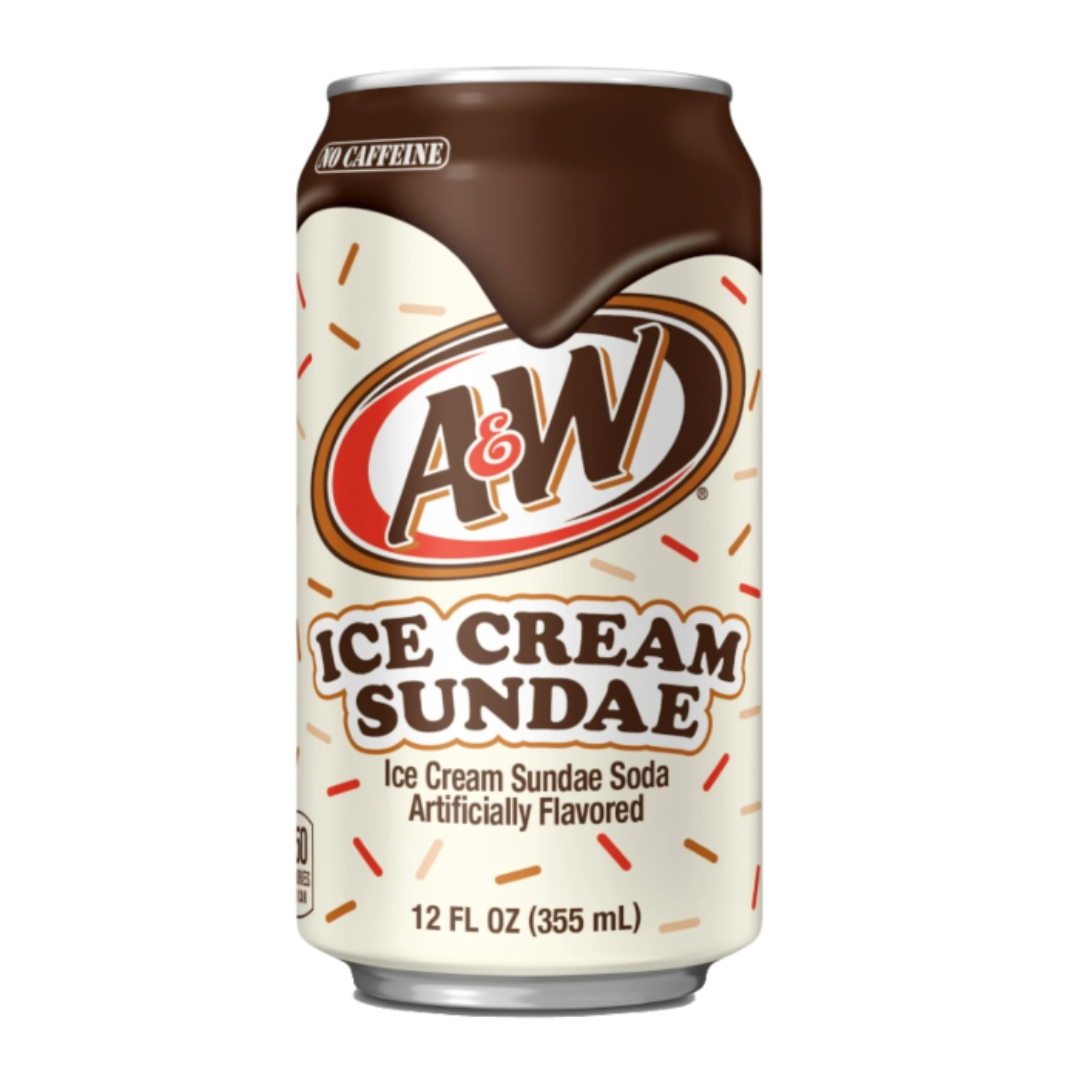A&W Ice Cream Sundae 355ml - includes 15C DRS Fee