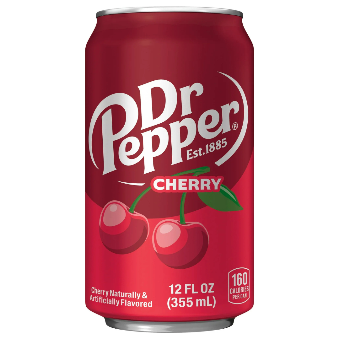 Dr Pepper Cherry 355ml (USA Version) - includes 15c DRS fee