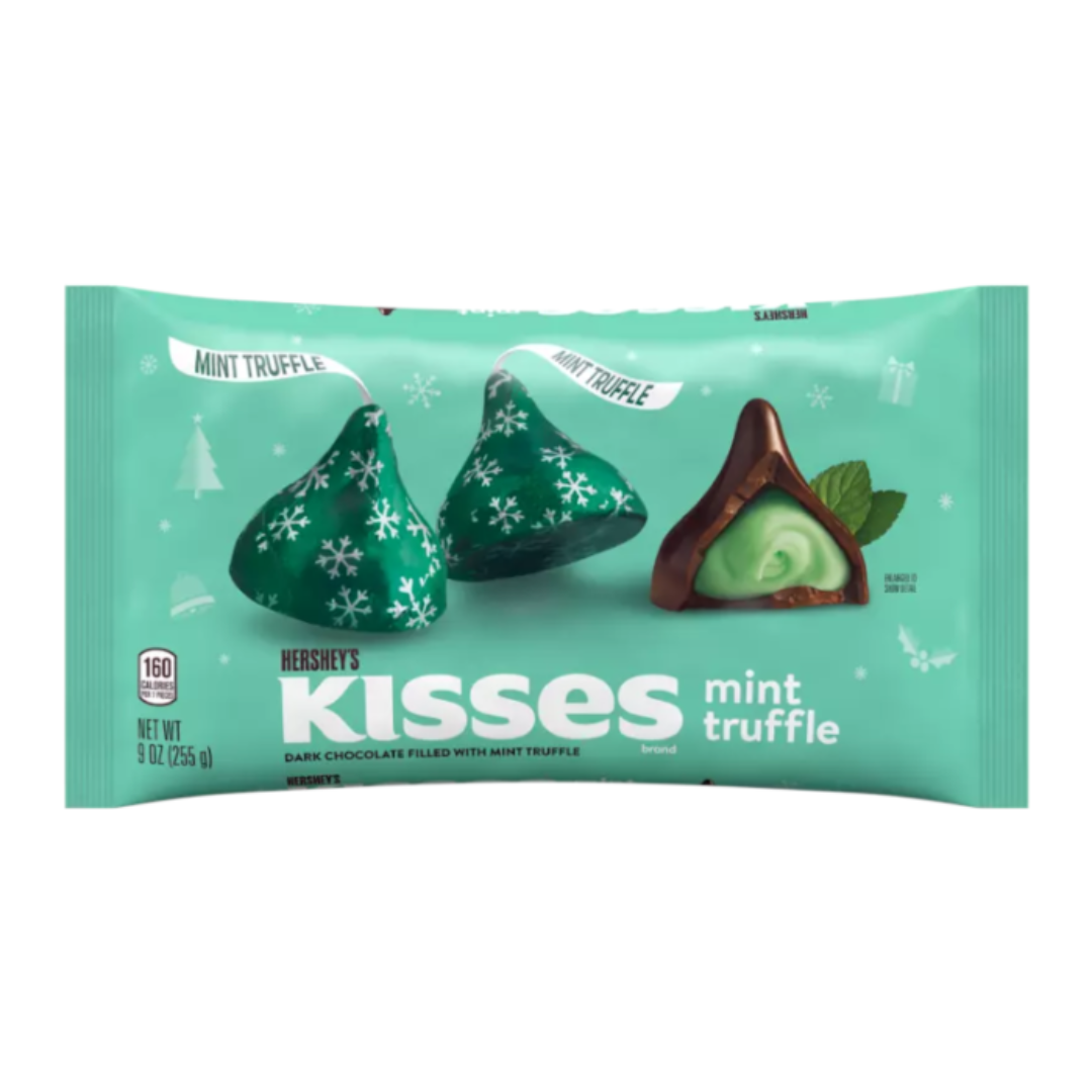 Hershey's Kisses Dark Chocolate Mint Truffle 9oz (255g)