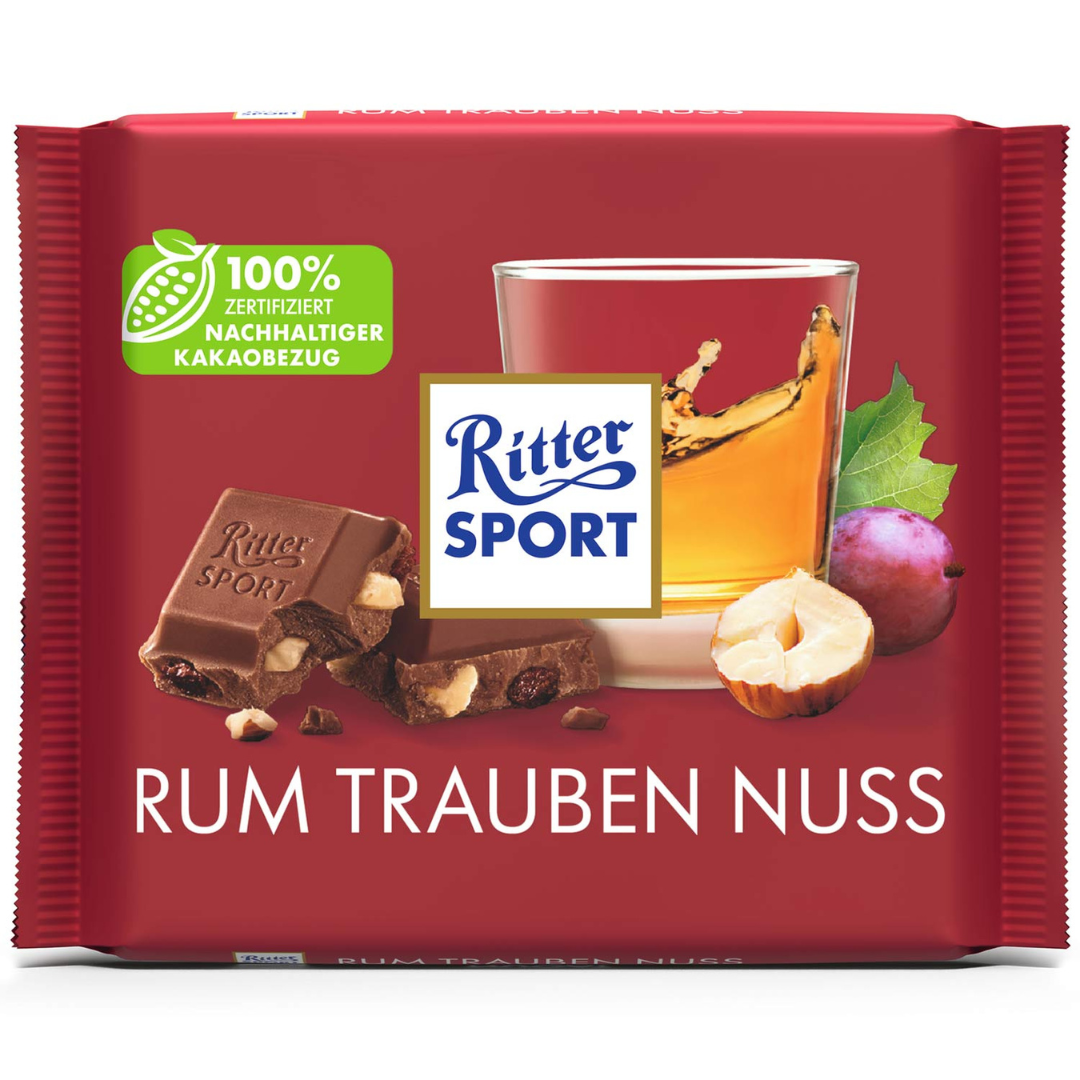 Ritter Sport Rum, Raisin and Nut 100G