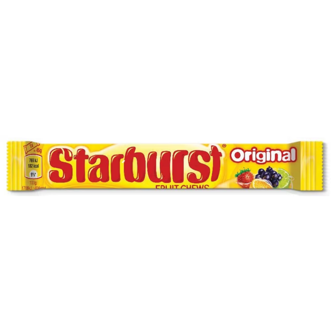 Starburst Vegan Chewy Fruit Flavoured Sweets 45g