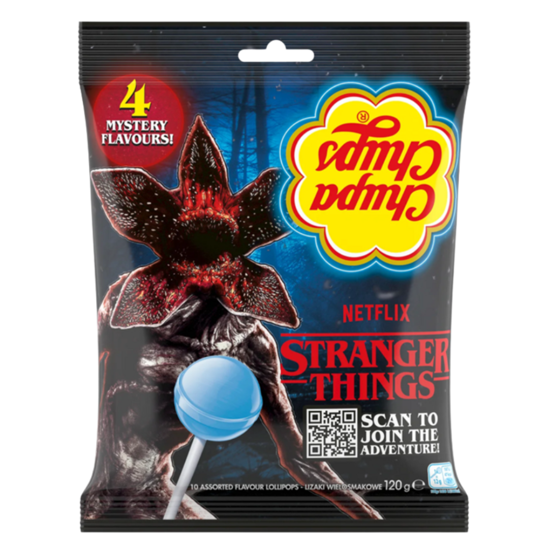 Chupa Chups Stranger Things 4 Flavours Lollipops Bag 120g