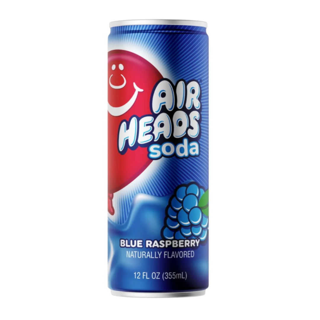 Airheads Soda - Blue Raspberry 12oz (355ml)