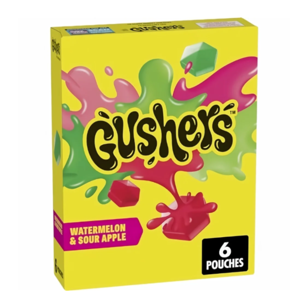 Betty Crocker Fruit Gushers Watermelon & Sour Apple 4.8oz (136g)