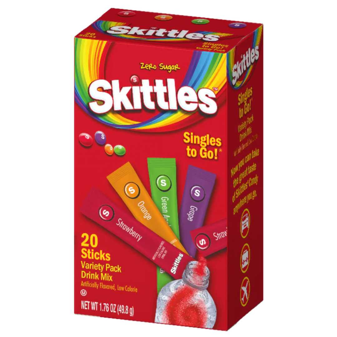 Skittles Singles To Go Mixed 20 pack