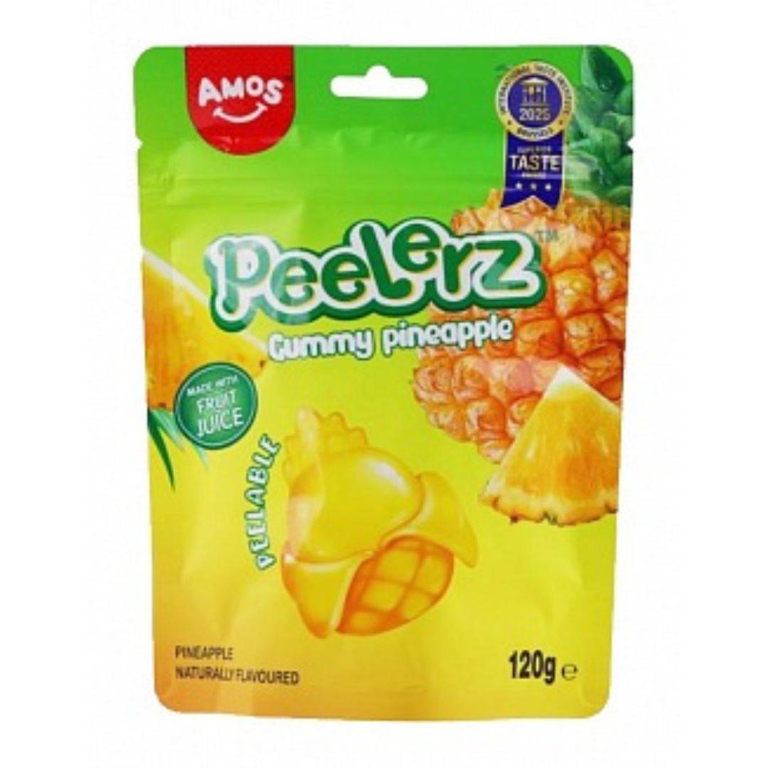 新品　164 GUMMYS Pineapple Yellow Ice Ber Amos Peelerz Gummy Pineapple (120g) – candylandgalway