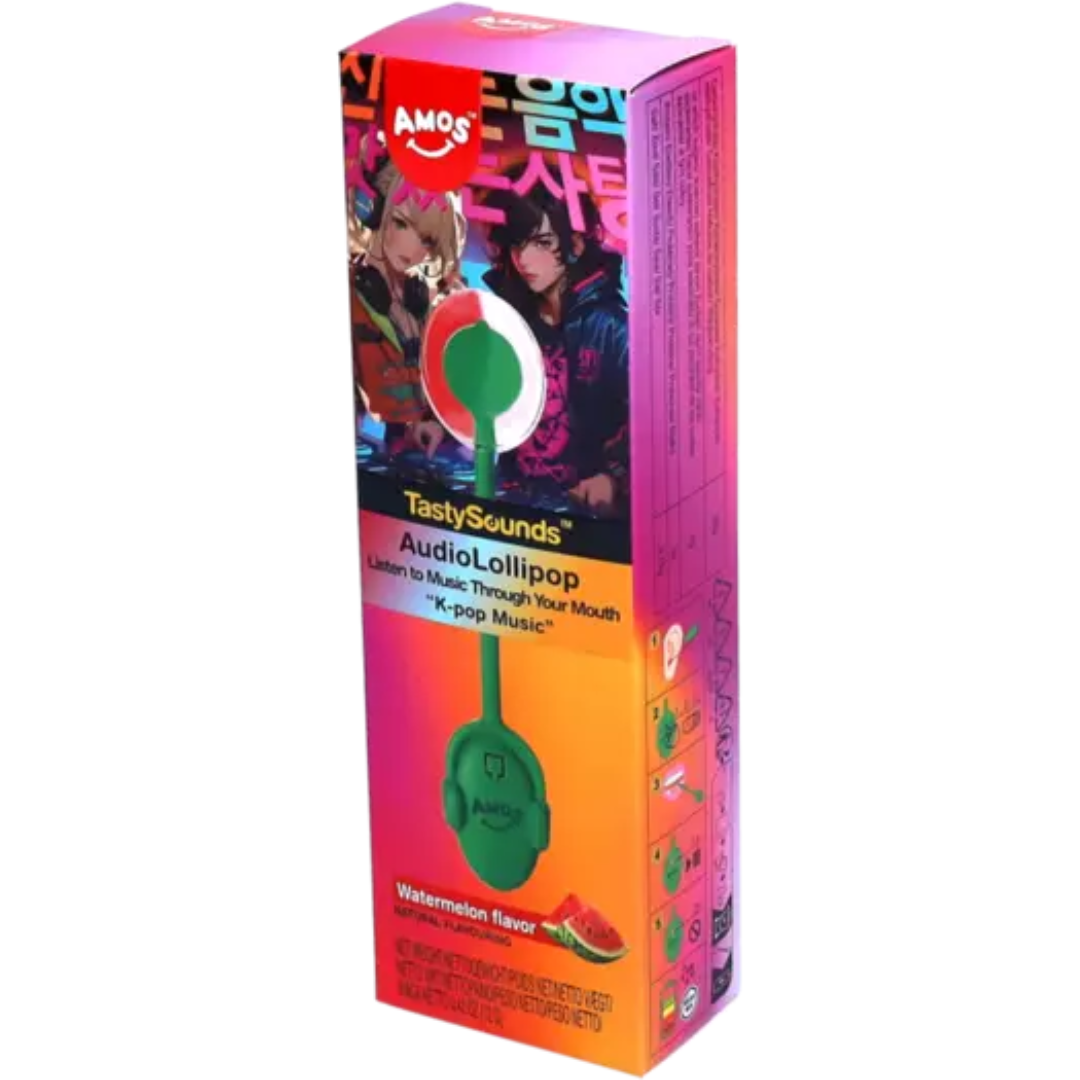 Amos Tasty Sounds Music Lollipop - Watermelon K-Pop