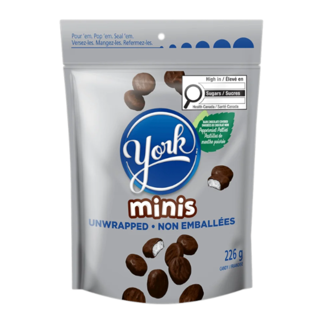 YORK Unwrapped Mini Peppermint Patties 226g