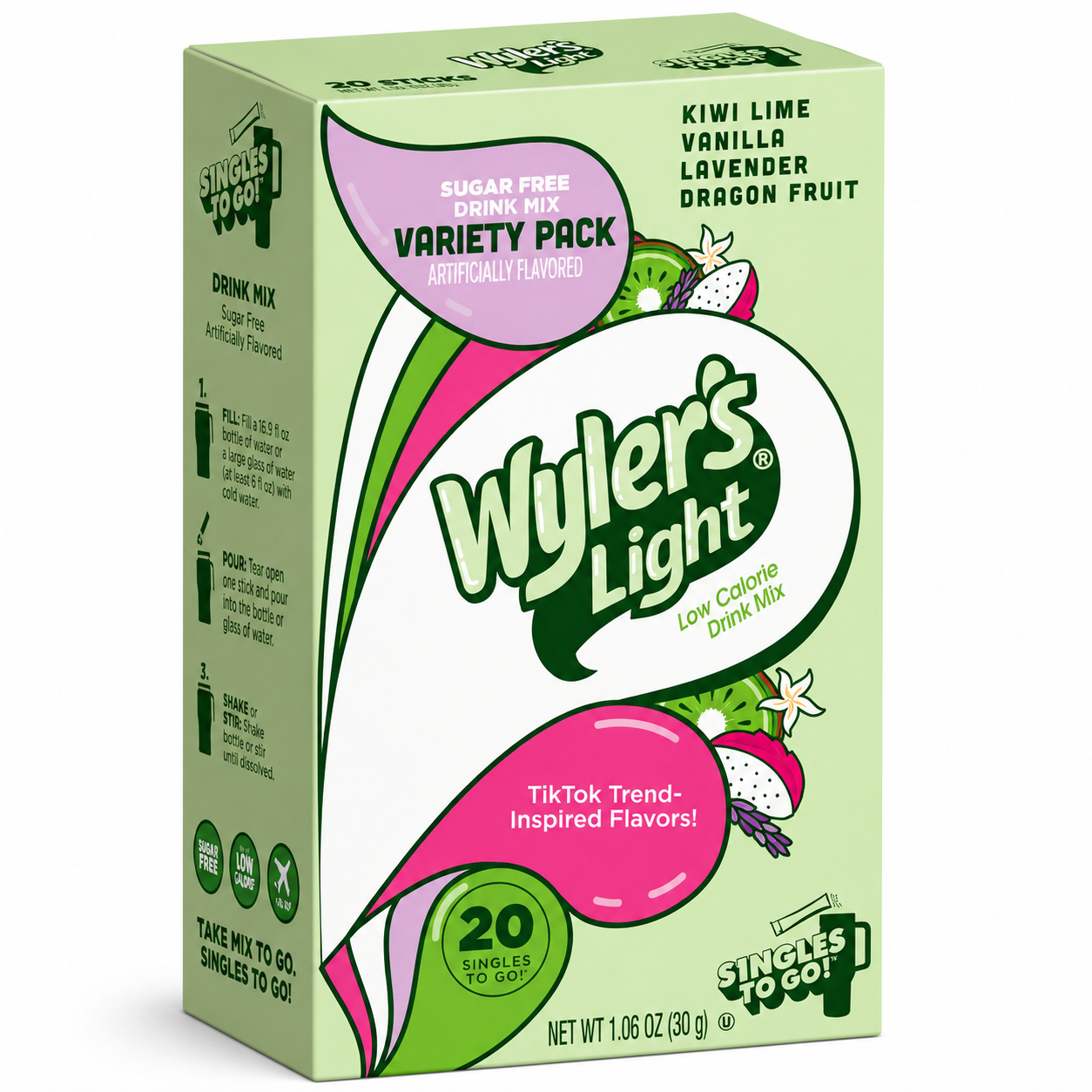 Singles To Go Wylers Base Variety Pack (30g)