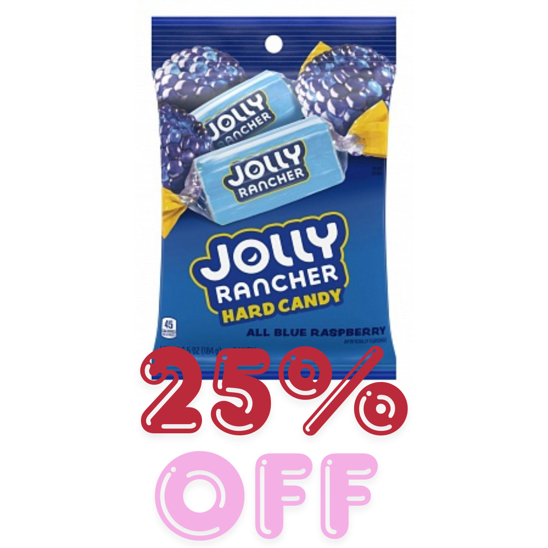 JANUARY SALE - Jolly Rancher Hard Candy All Blue Raspberry (198g) - 25% OFF