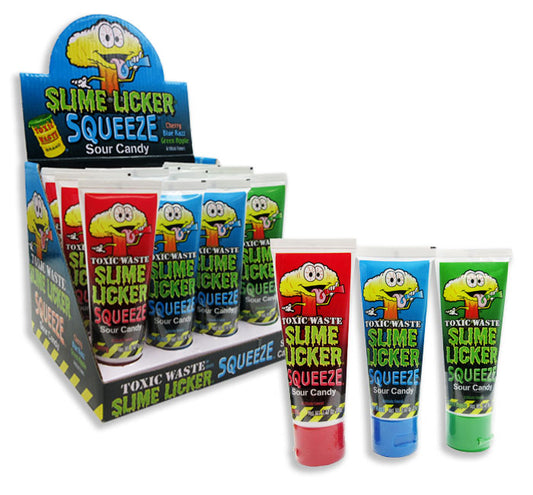 Slime Licker Squeeze Candy - Single Unit, Flavours Vary