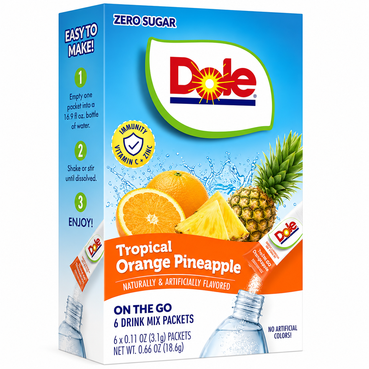 Singles To Go Dole Orange Pineapple (18.6g)