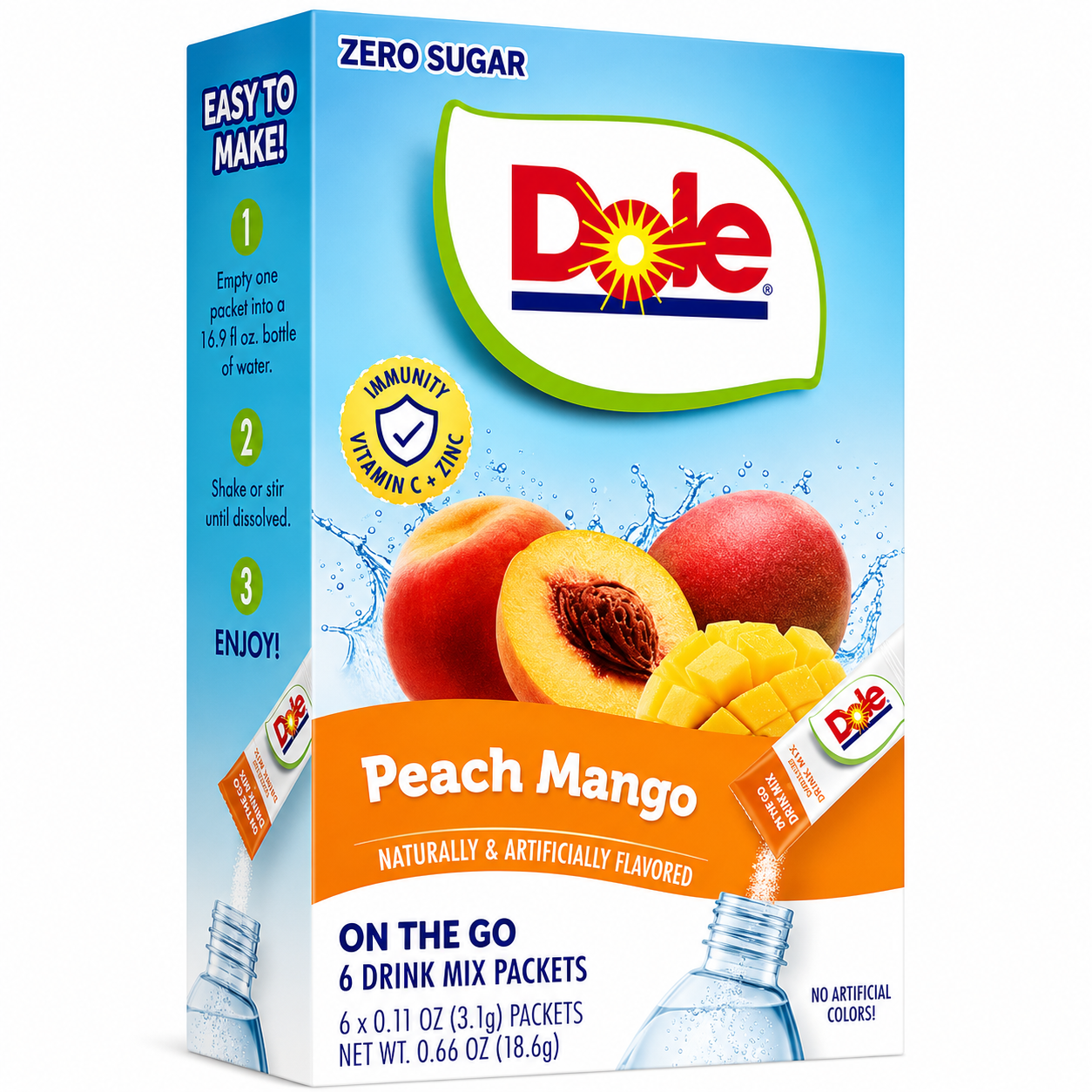 Singles To Go Dole Peach Mango (18.6g)