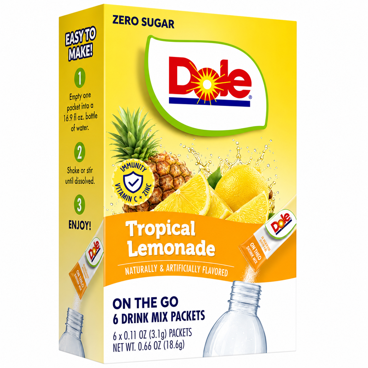 Singles To Go Dole Tropical Lemonade (18.6g)