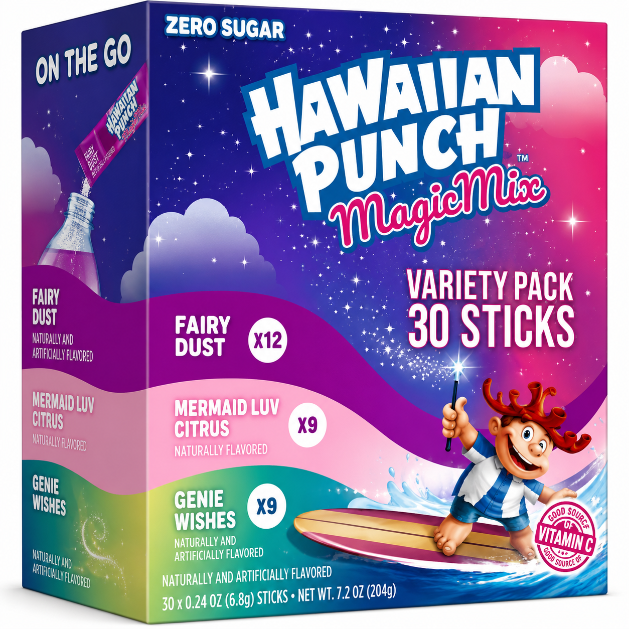 Singles To Go Hawaiian Punch Magic Mix Variety (204g)