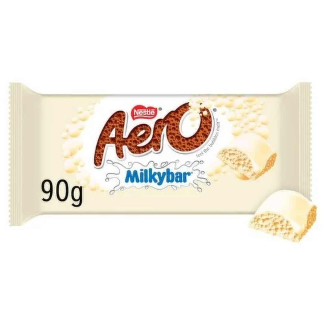 Aero Milkybar White Chocolate Sharing Bar (90g)
