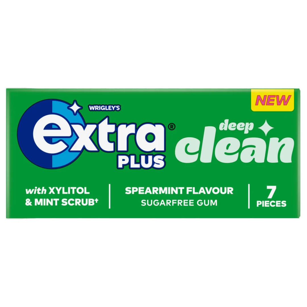 Extra Plus Clean Spearmint Chewing Gum 7pc