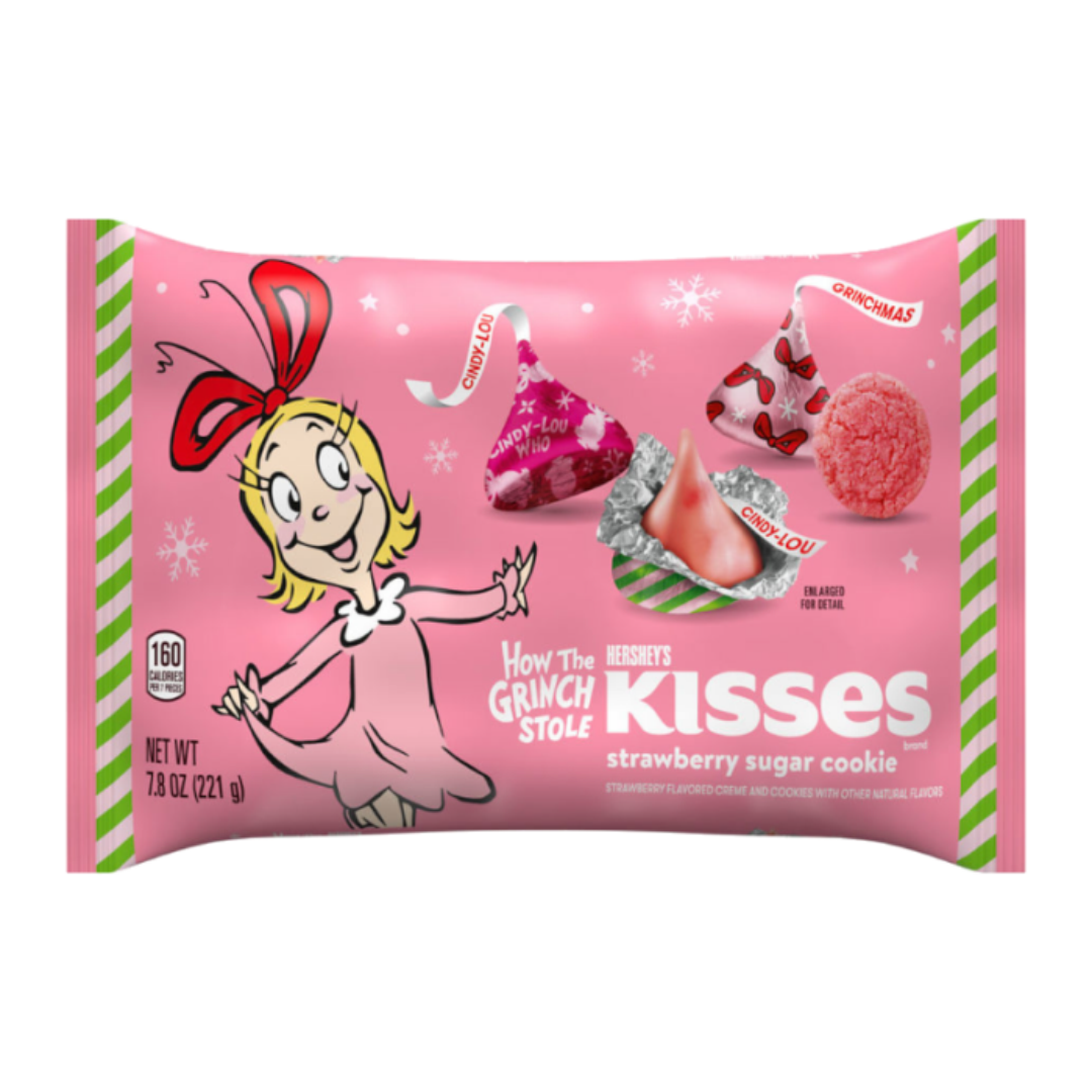 Hershey's Cindy Lou Who Strawberry Sugar Cookie Kisses - 7.8oz (221g)