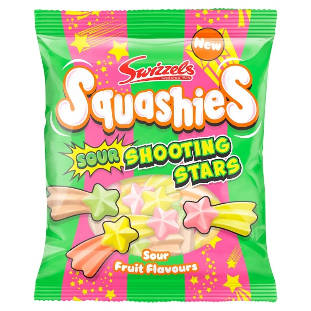 Swizzels Squashies Sour Shooting stars 100g