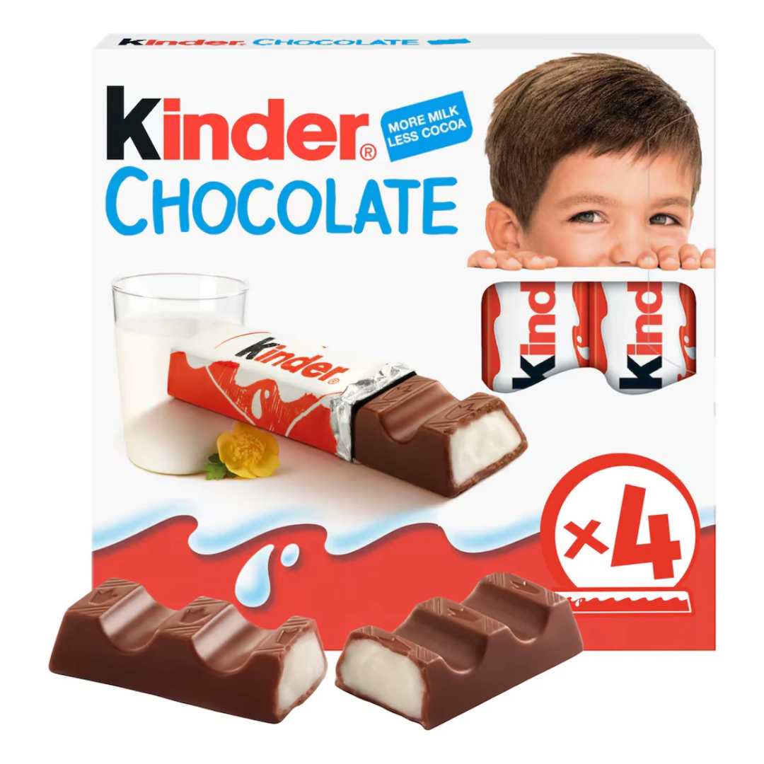 Kinder Chocolate Milk Chocolate Bars (50g)