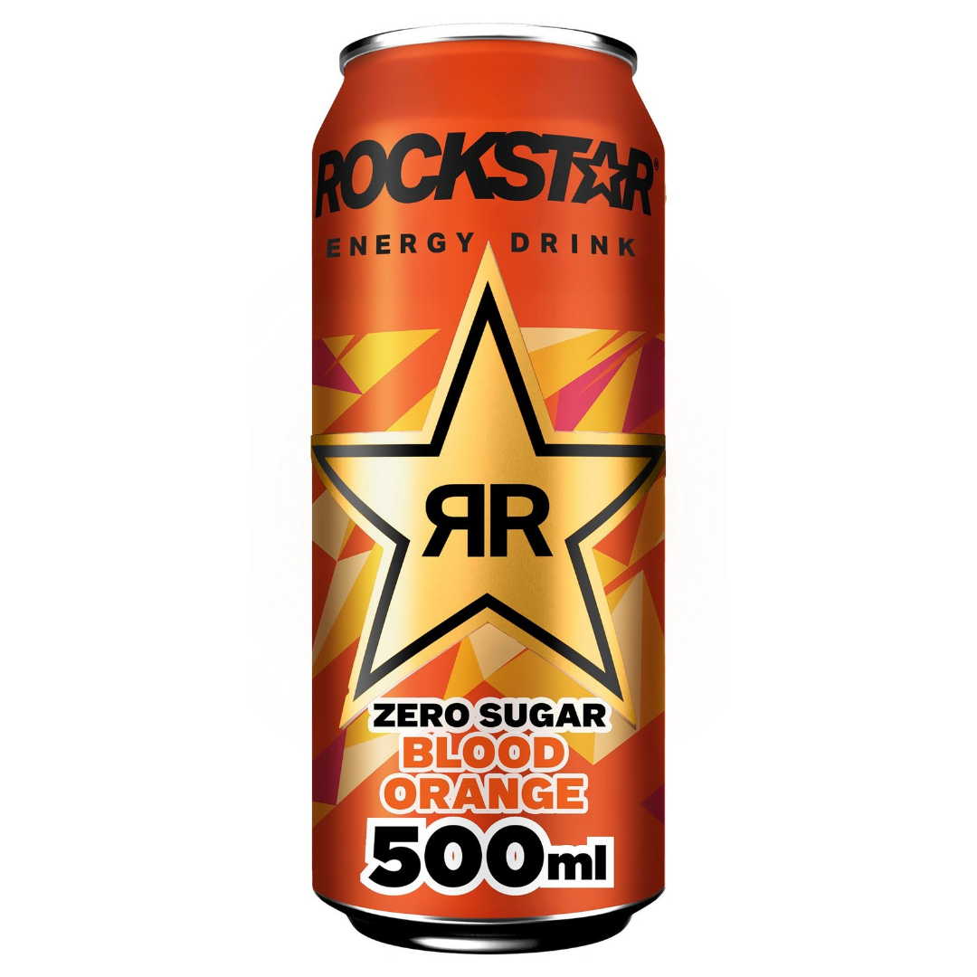 Rockstar Blood Orange Zero Sugar Energy Drink (500ml)