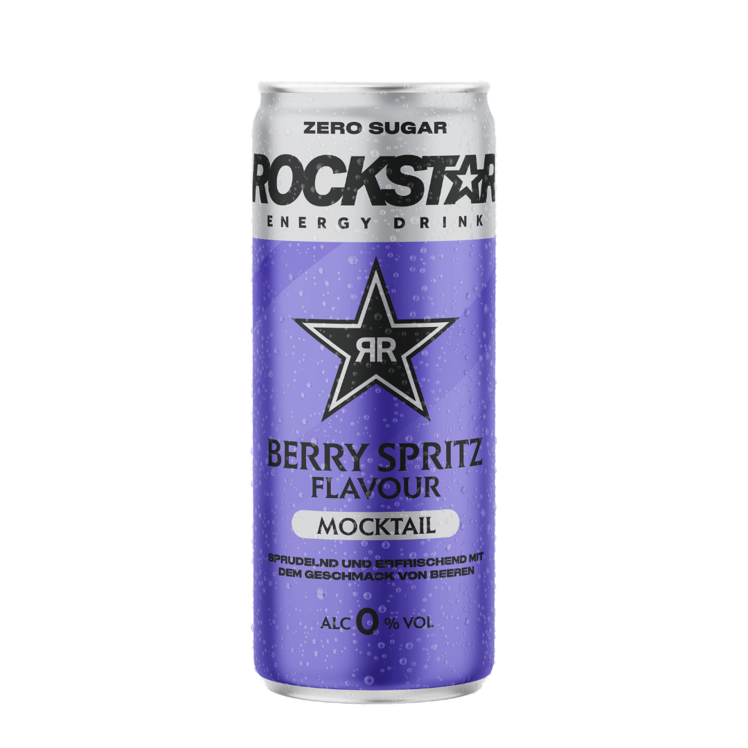 Rockstar Mocktail Berry Spritz Zero Sugar Energy Drink (330ml)