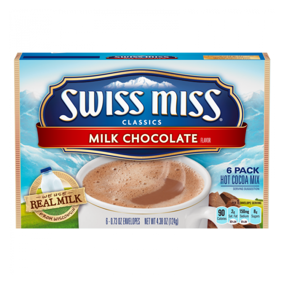 Swiss Miss Milk Chocolate Hot Cocoa Mix 4.38oz (124g)