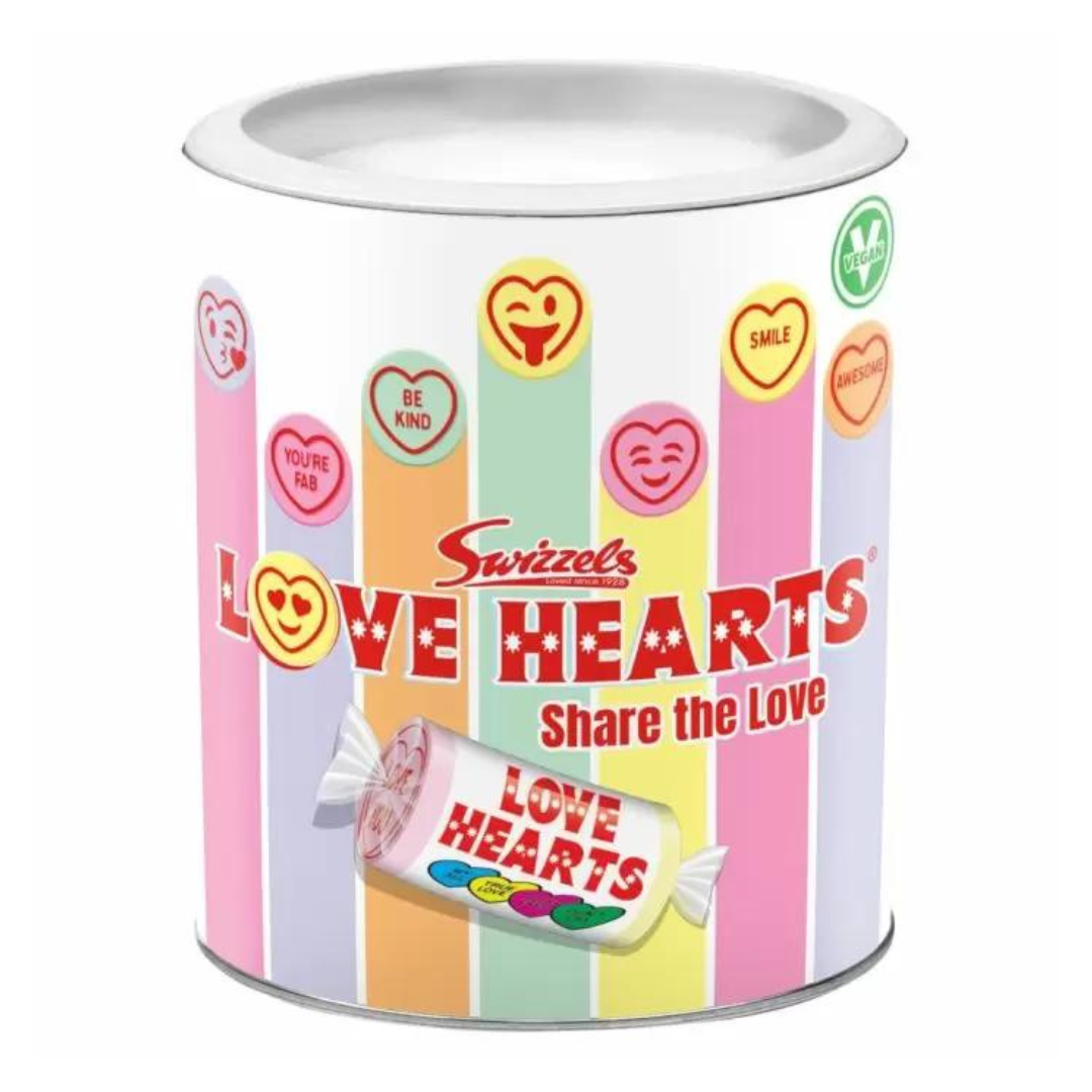 Swizzels Love Heart Gift Drum 200g