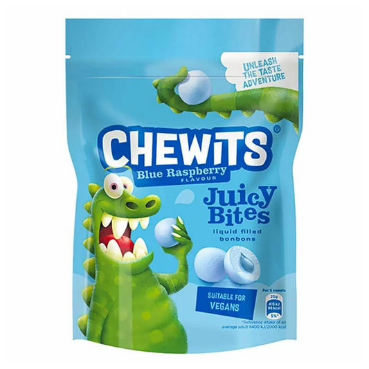 Chewits Blue Raspberry Juicy Bites 115g VEGAN
