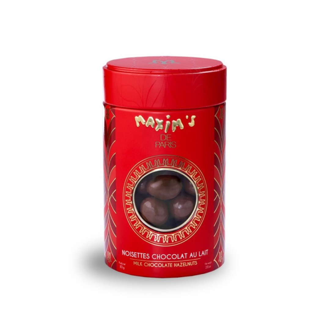 Maxim's Metal Tin - Milk chocolate hazelnuts