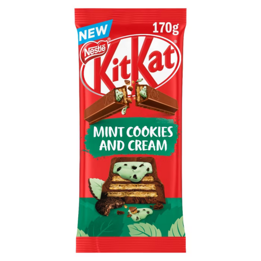 Kit Kat Mint Cookies and Cream Chocolate Block 170g