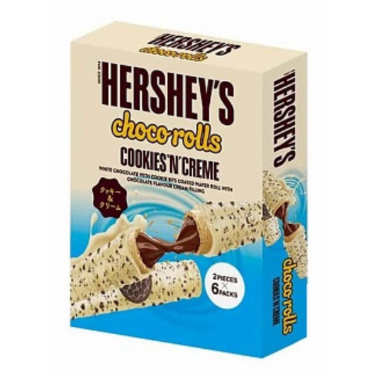 Hershey's Choco-Rolls Cookies 'N' Creme 6 Pack (108g)