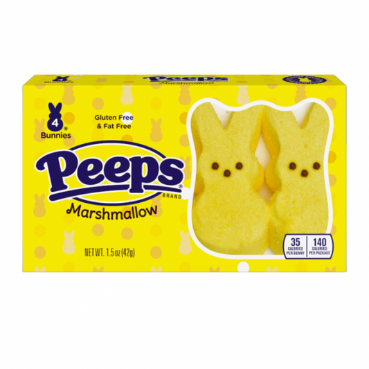 Peeps Easter Yellow Bunnies 4 Pack - 1.5oz (42g)