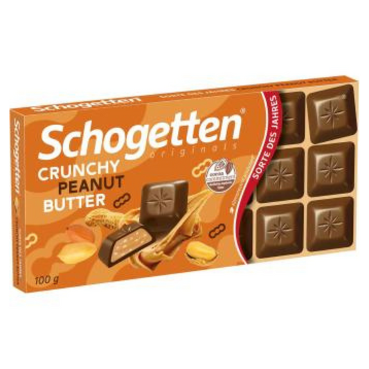 Schogetten Crunchy Peanut Butter Variety of the Year 100g
