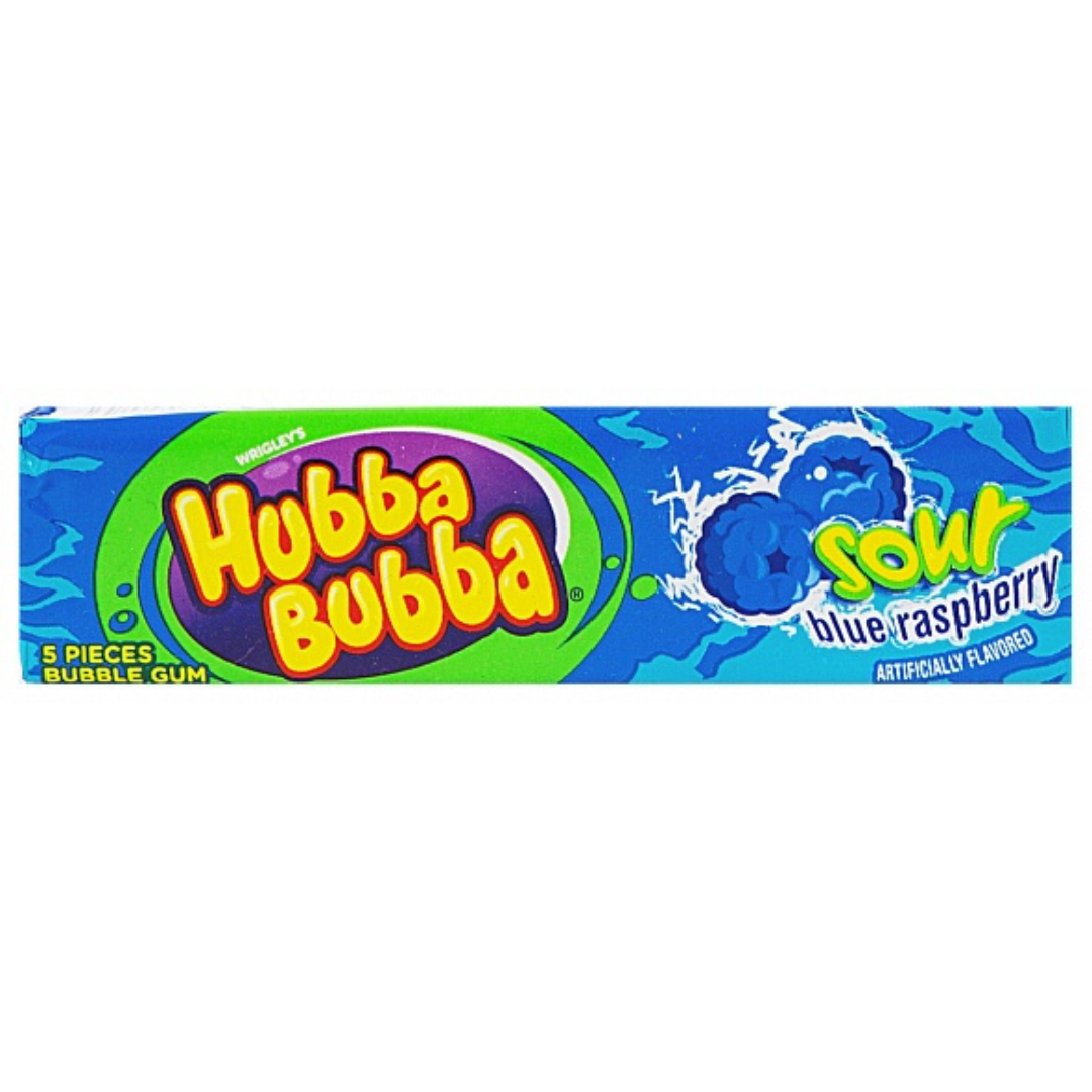 Hubba Bubba Bubble Gum Sour Blue Raspberry (40g) – candylandgalway