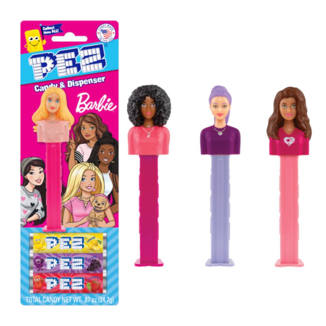 Pez Barbie Blister Pack  - Single Unit - Types vary