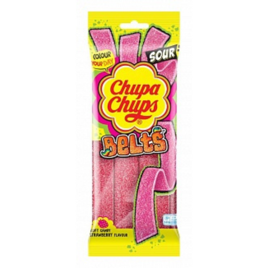 Chupa Chups Sour Belts Strawberry (90g)