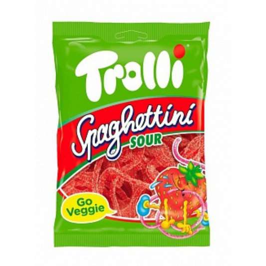 Trolli Spaghettini Sour Strawberry (100g)