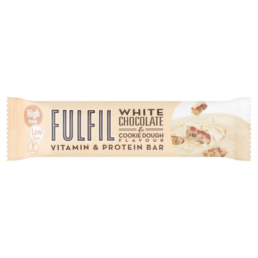 Fulfil White Chocolate Cokie Dough Vitamin Protein Bar 55G