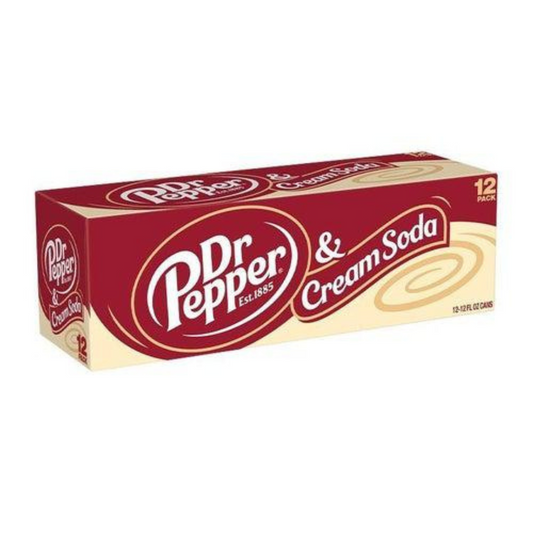 Dr Pepper & Cream Soda x 12 (includes €1.80 DRS Fee)